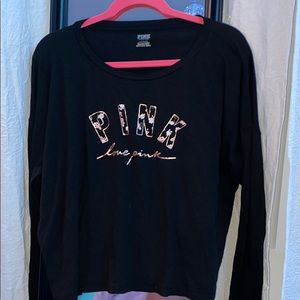 pink vs logo tee